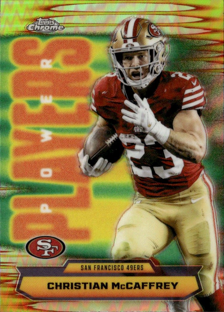 2025 Topps Chrome Christian McCaffrey graded slab