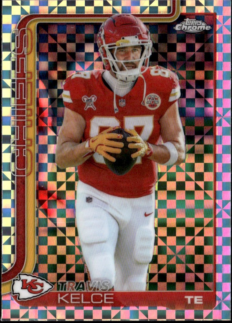 2025 Topps Chrome Travis Kelce graded slab