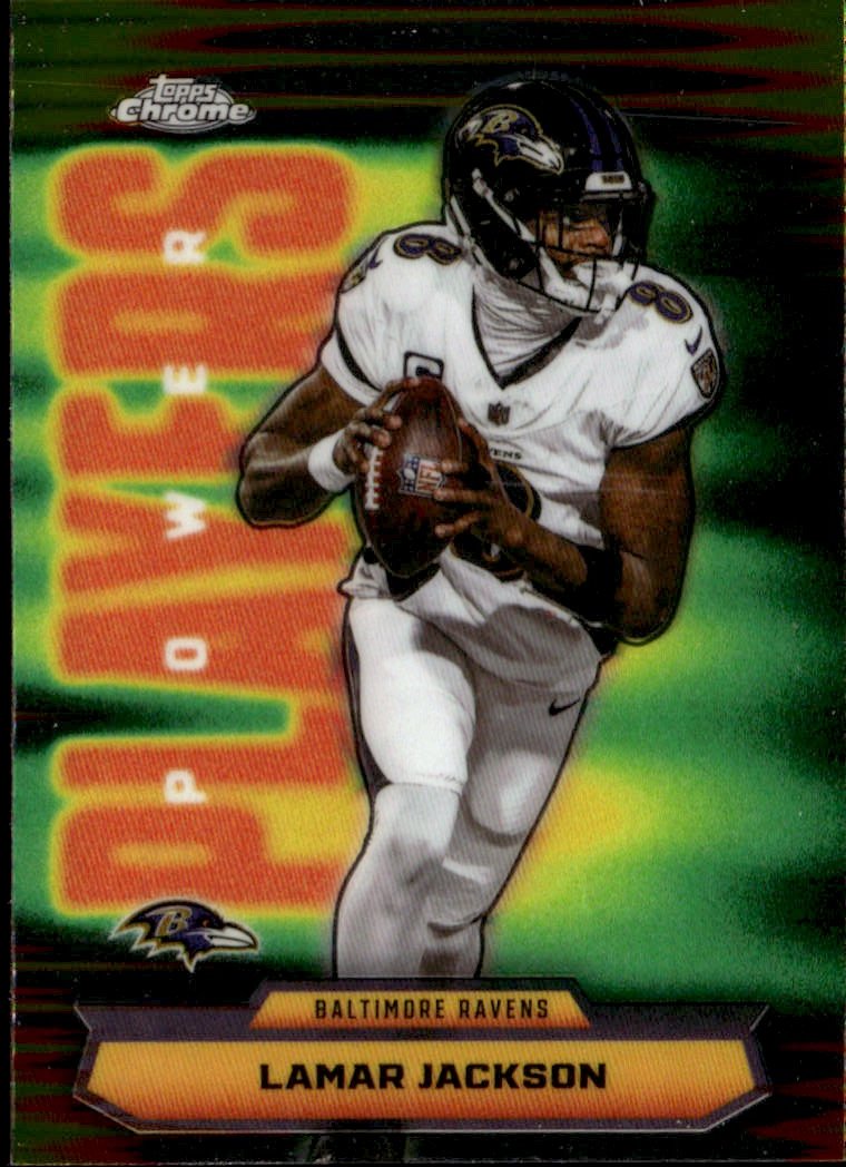 2025 Topps Chrome Lamar Jackson graded slab