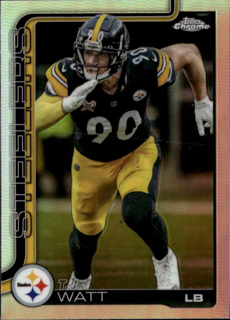 2025 Topps Chrome T.J. Watt graded slab