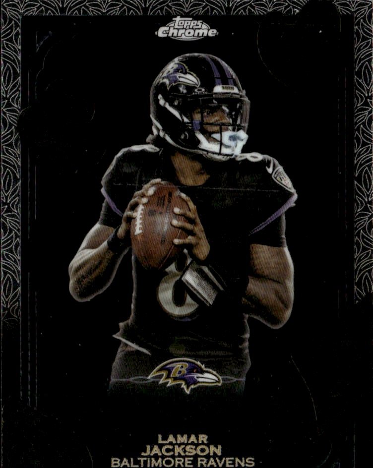 2025 Topps Chrome Lamar Jackson graded slab