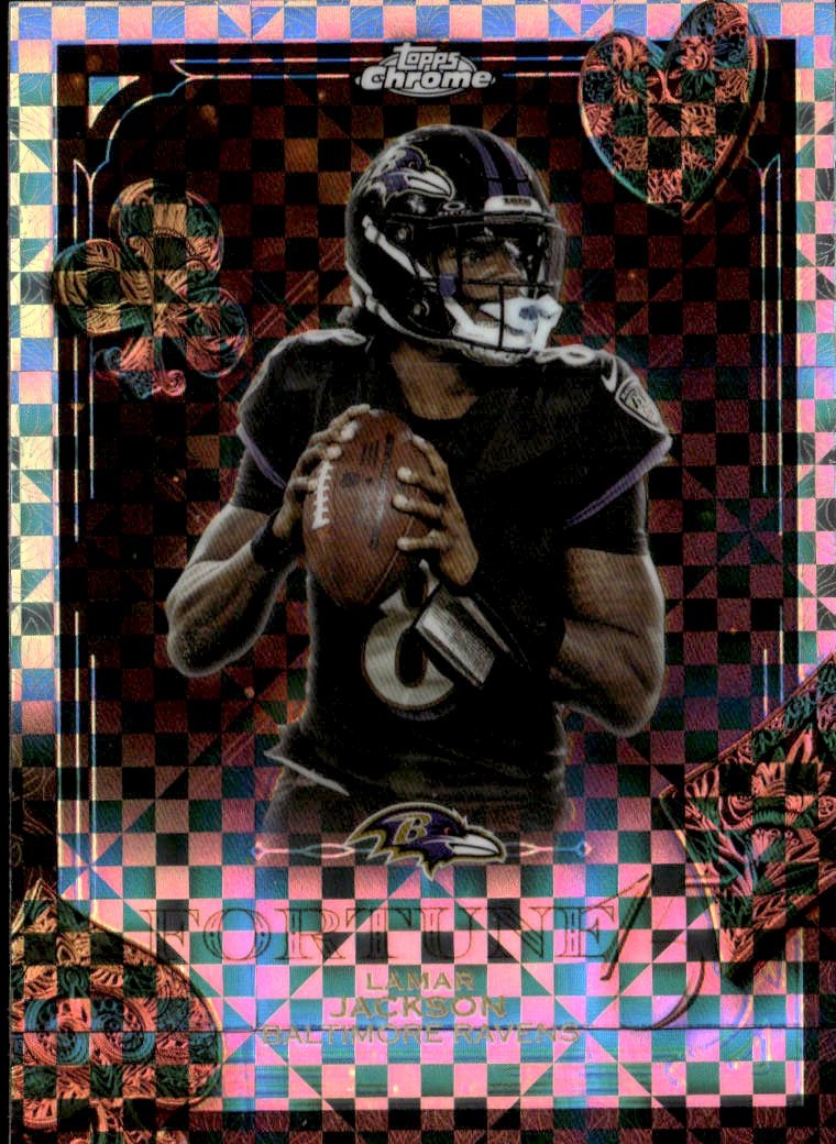 2025 Topps Chrome Lamar Jackson graded slab