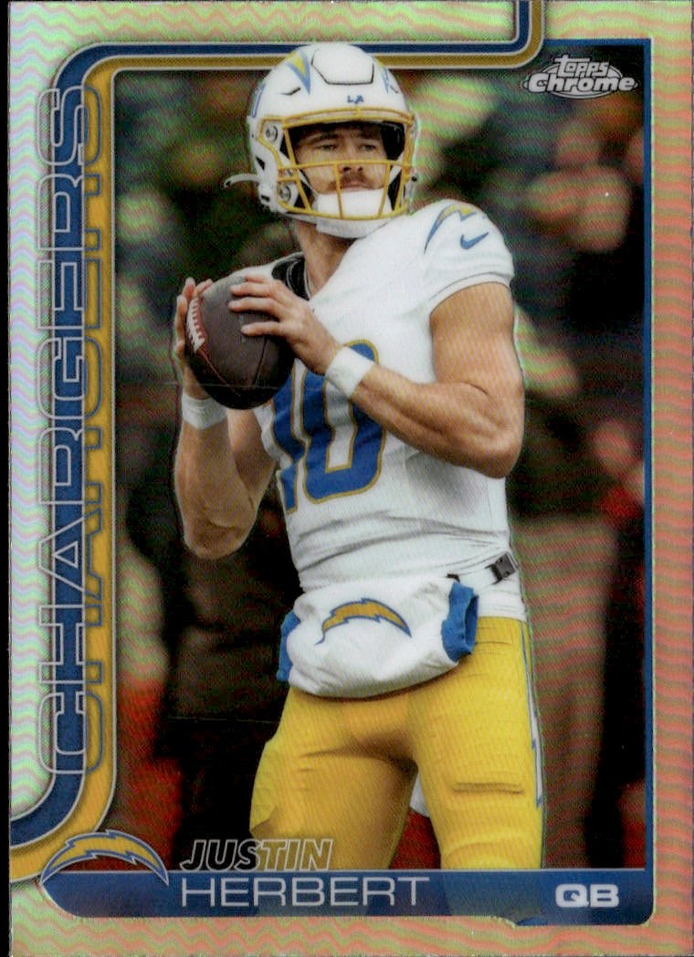 2025 Topps Chrome Justin Herbert graded slab