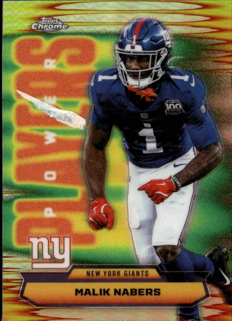 2025 Topps Chrome Malik Nabers graded slab