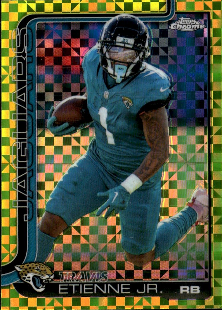 2025 Topps Chrome Travis Etienne Jr. graded slab