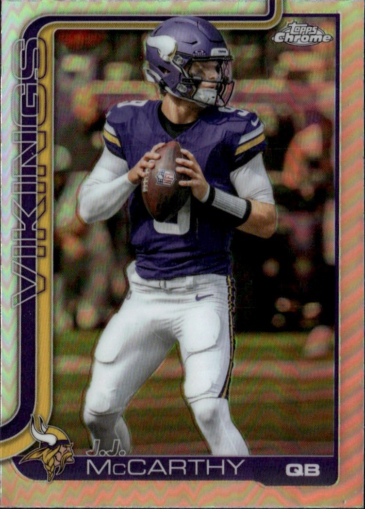 2025 Topps Chrome J.J. McCarthy graded slab