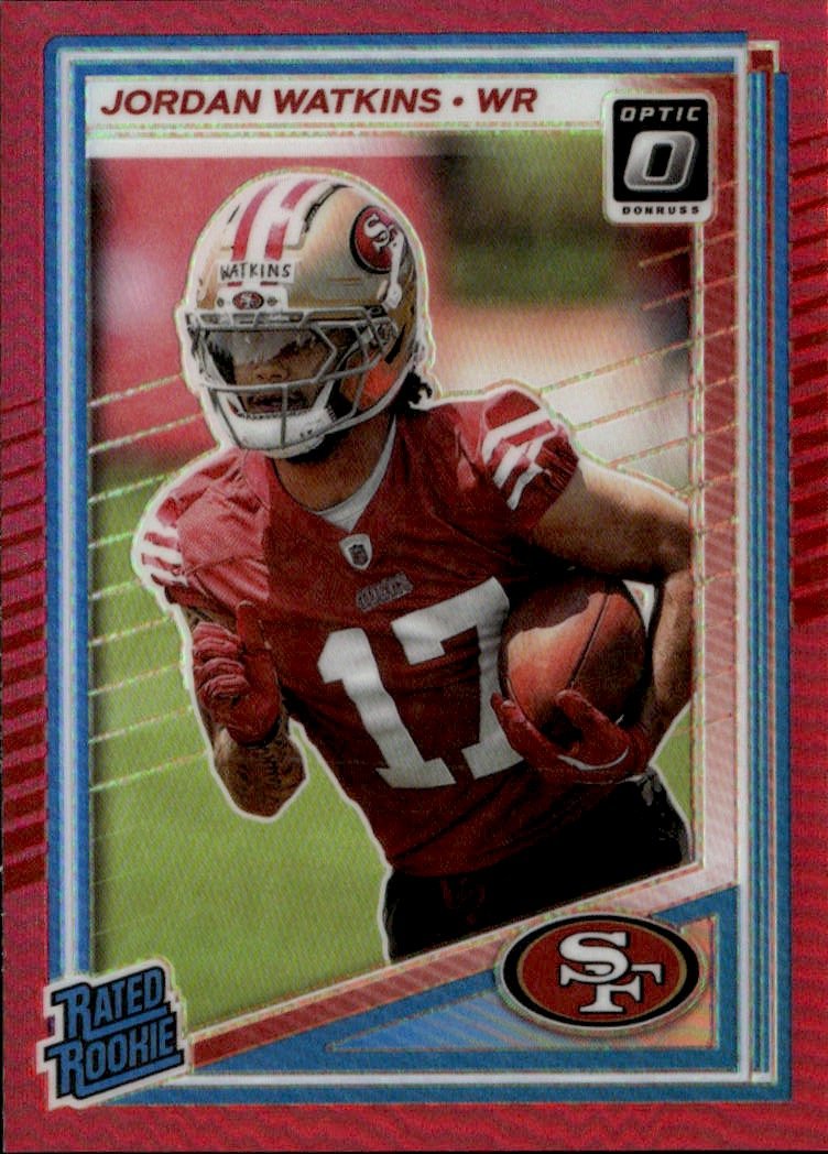 2025 Donruss Optic Jordan Watkins graded slab