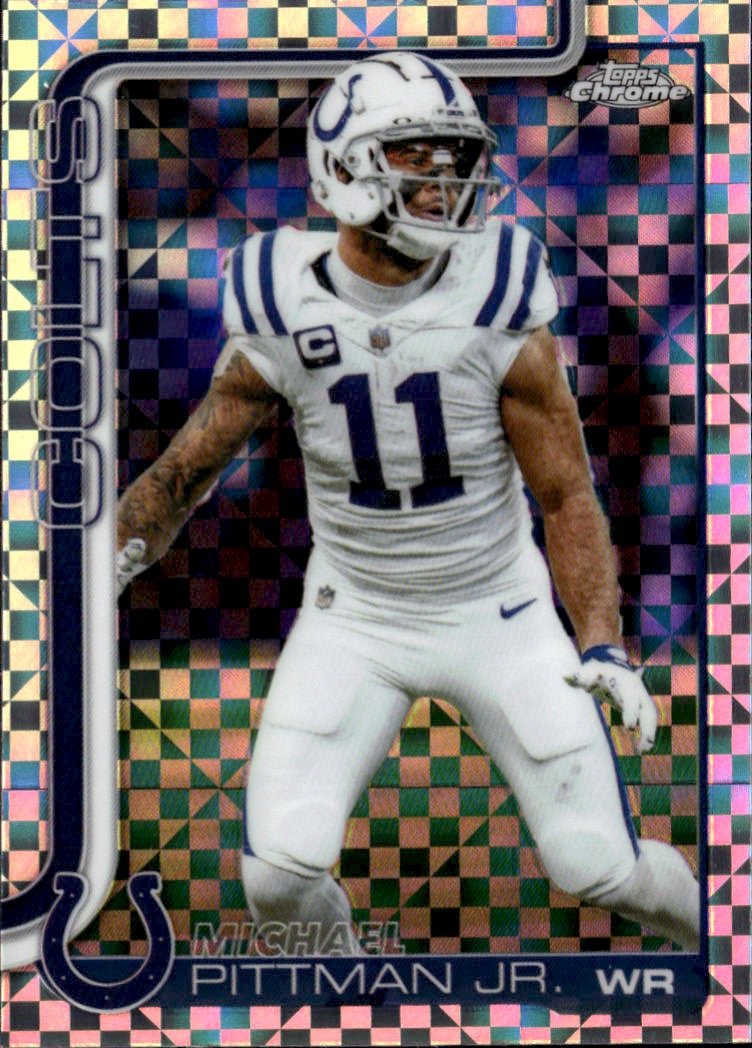 2025 Topps Chrome Michael Pittman Jr. graded slab