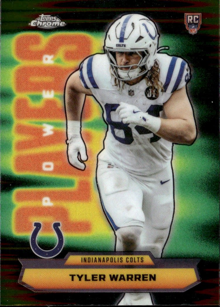 2025 Topps Chrome Tyler Warren graded slab