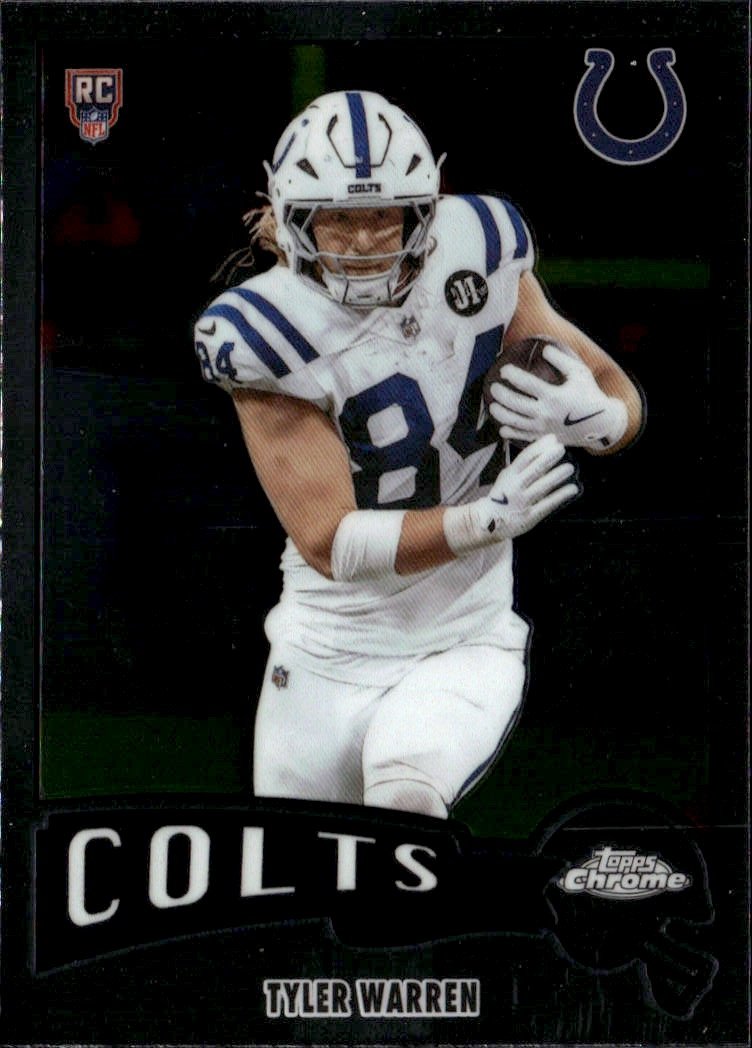 2025 Topps Chrome Tyler Warren graded slab