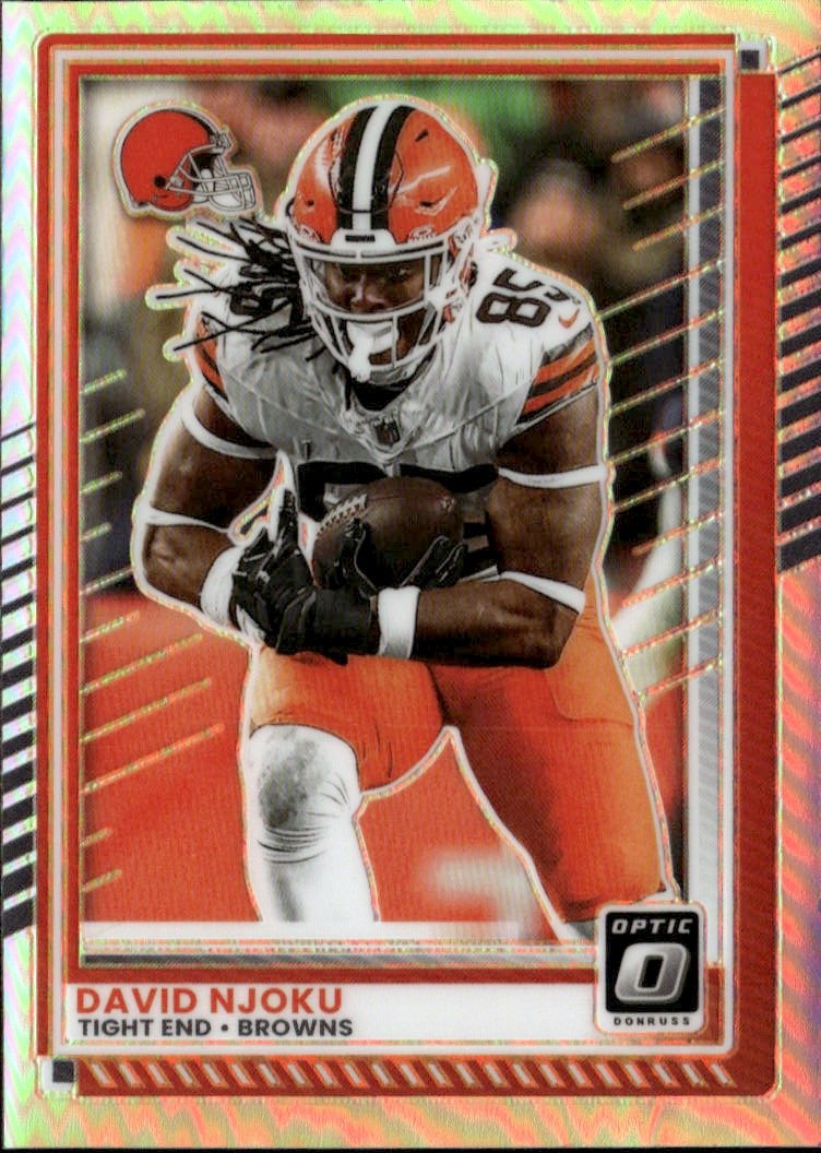 2025 Donruss Optic David Njoku graded slab