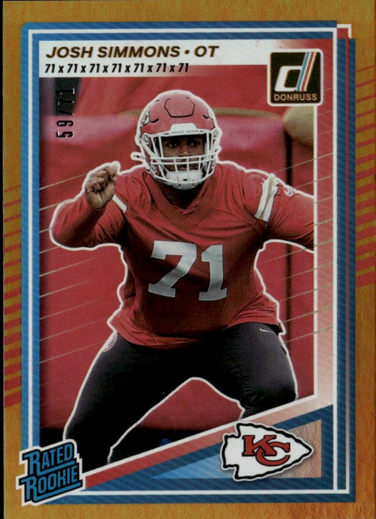 2025 Donruss Josh Simmons graded slab