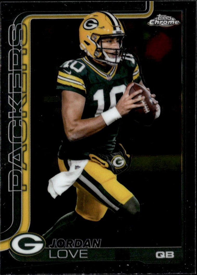 2025 Topps Chrome Jordan Love graded slab