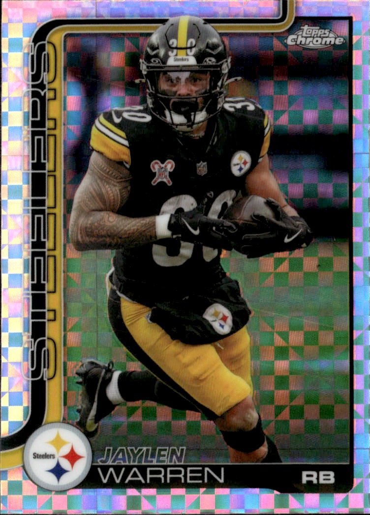 2025 Topps Chrome Jaylen Warren graded slab