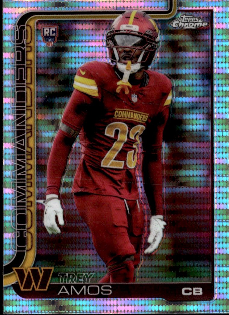 2025 Topps Chrome Trey Amos graded slab