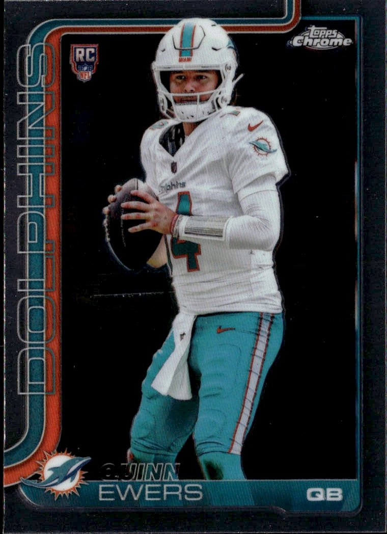 2025 Topps Chrome Quinn Ewers graded slab