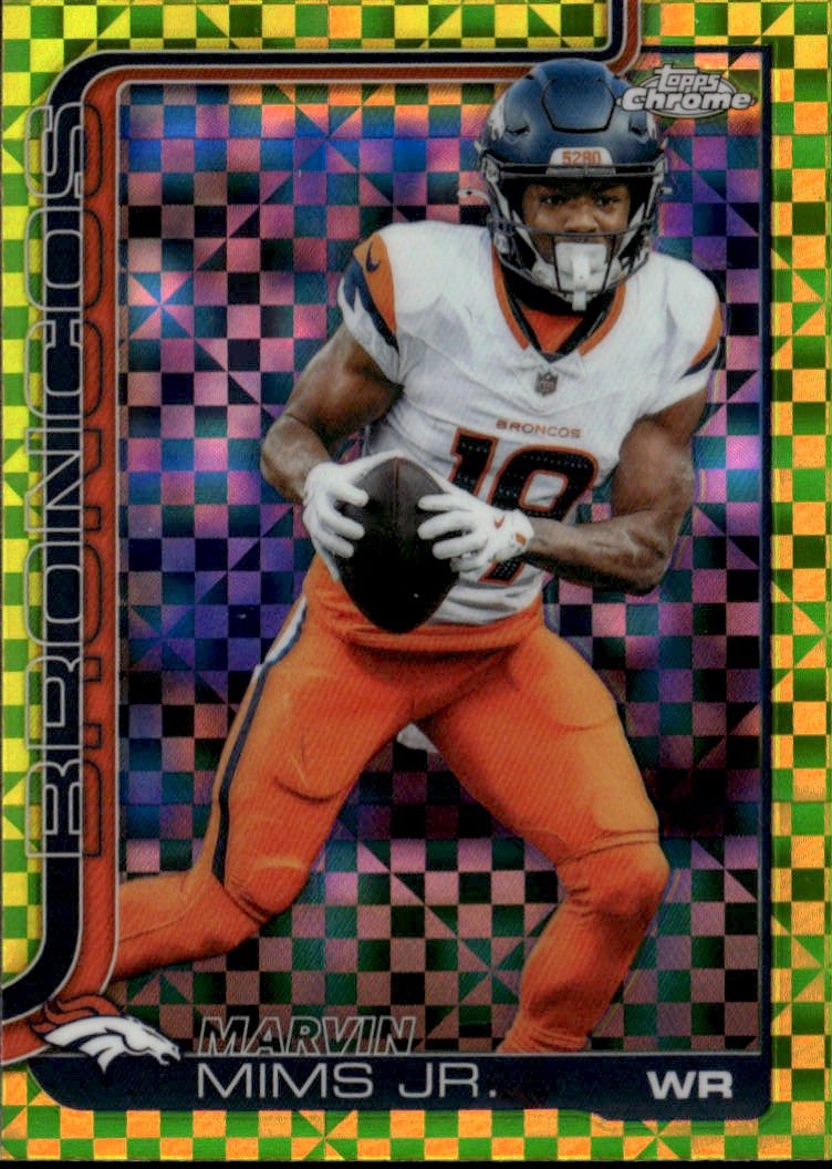 2025 Topps Chrome Marvin Mims Jr. graded slab