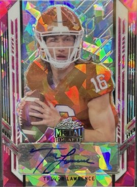 2021 Leaf Metal Draft Trevor Lawrence graded slab