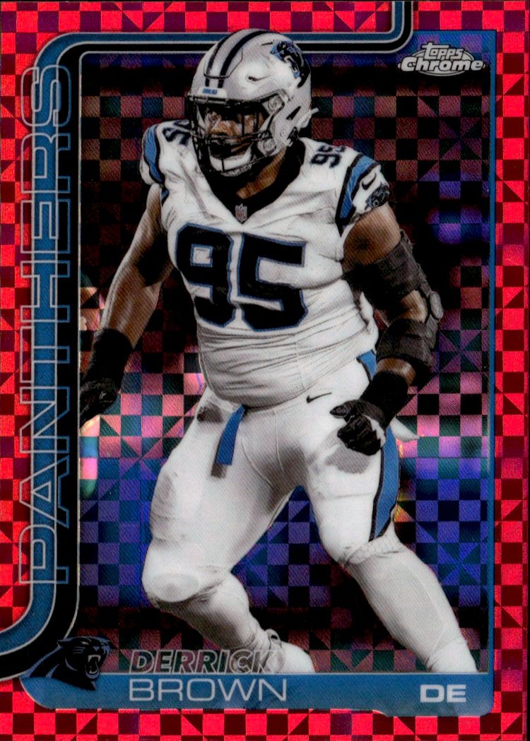 2025 Topps Chrome Derrick Brown graded slab