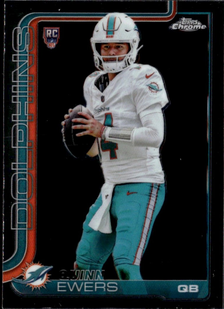 2025 Topps Chrome Quinn Ewers graded slab