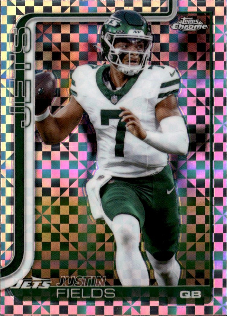 2025 Topps Chrome Justin Fields graded slab