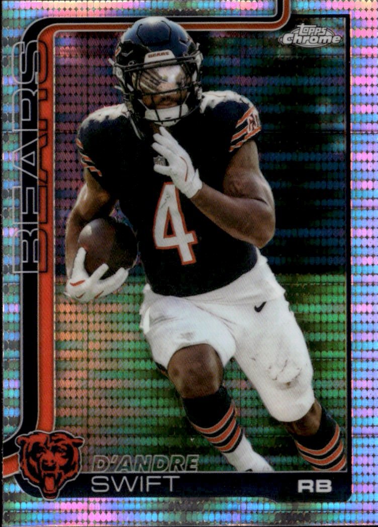 2025 Topps Chrome D'Andre Swift graded slab