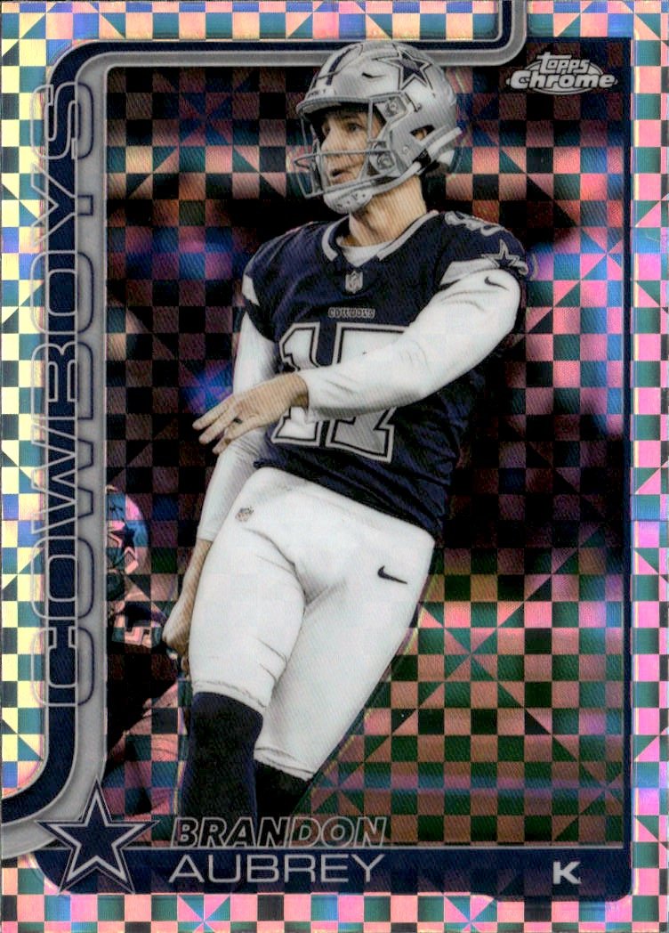 2025 Topps Chrome Brandon Aubrey graded slab