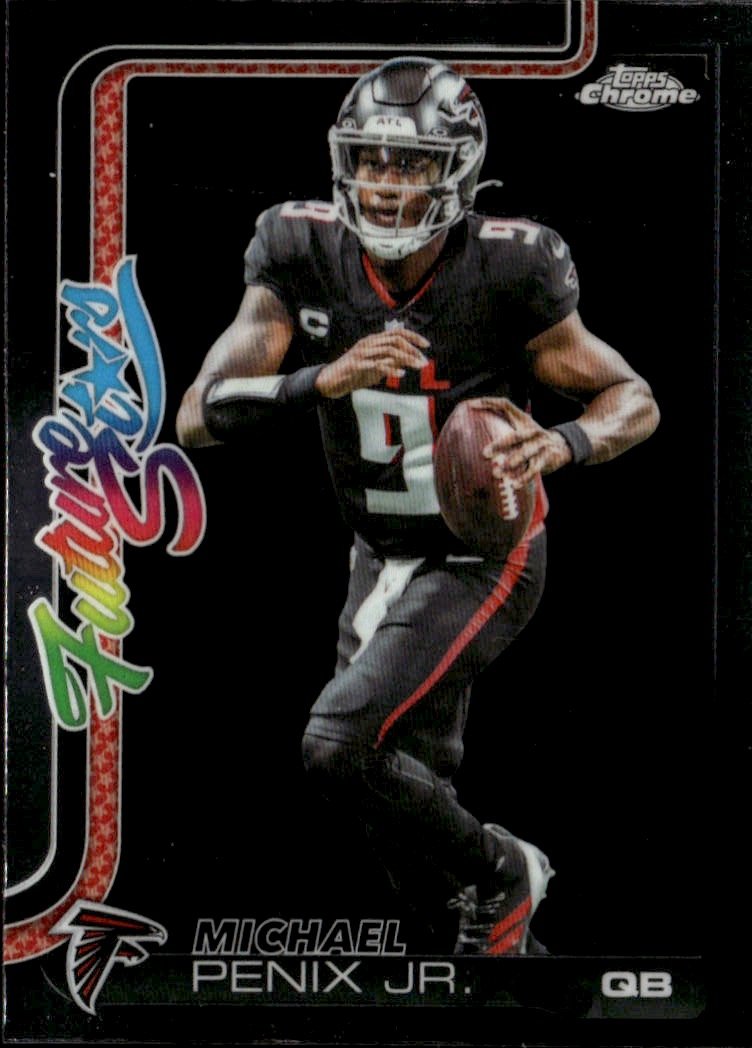 2025 Topps Chrome Michael Penix Jr. graded slab