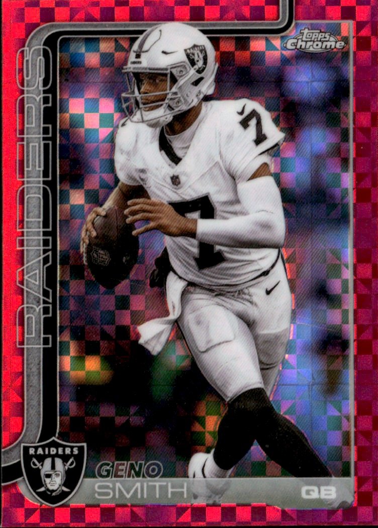 2025 Topps Chrome Geno Smith graded slab