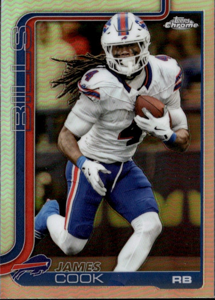 2025 Topps Chrome James Cook graded slab