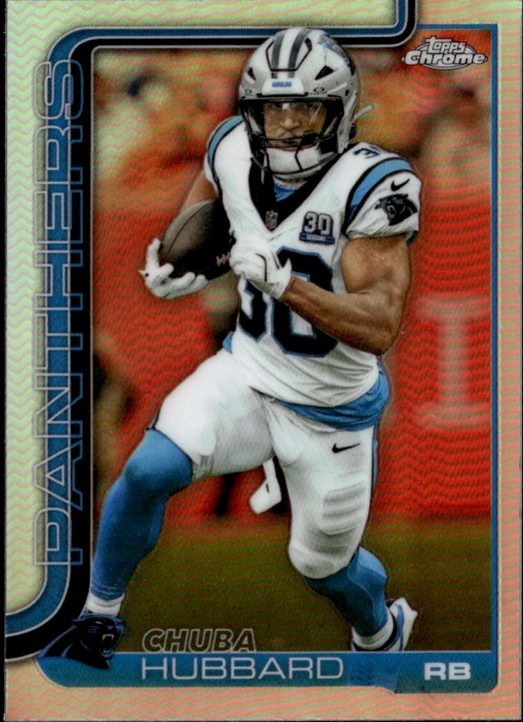 2025 Topps Chrome Chuba Hubbard graded slab