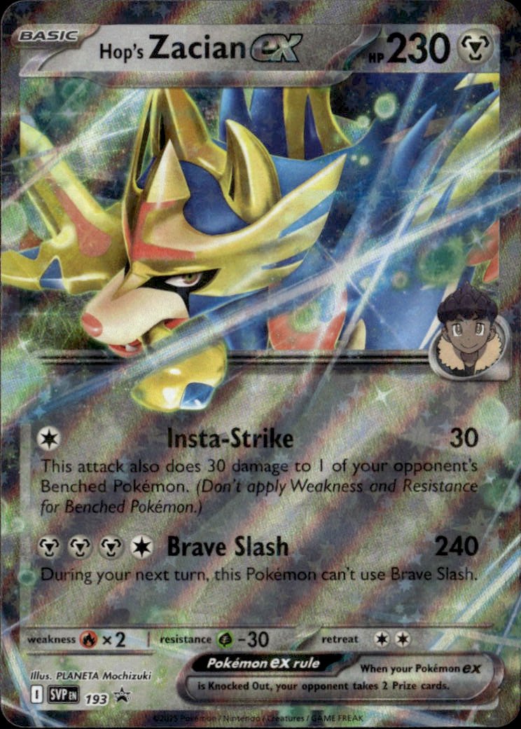 2022 Pokemon Sv hop's ZACIAN EX graded slab