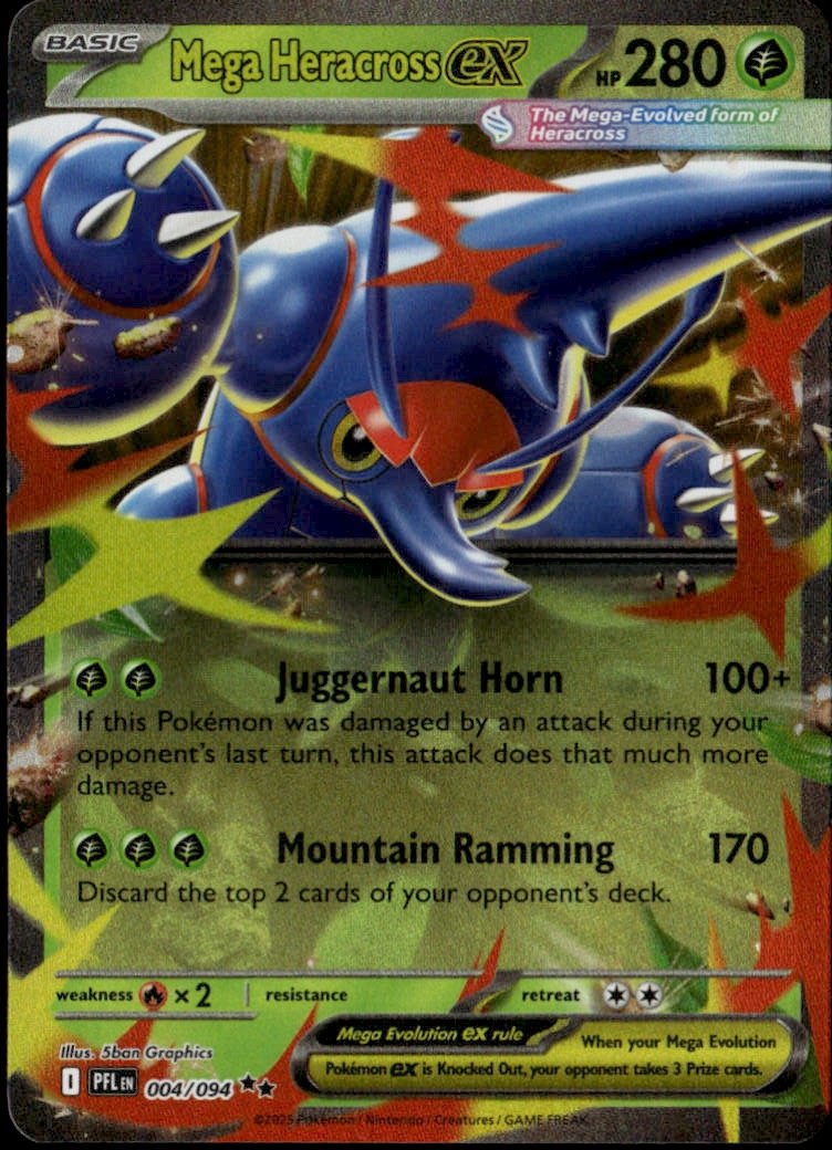 2025 Pokemon Mega Evolution Mega Heracross Ex graded slab