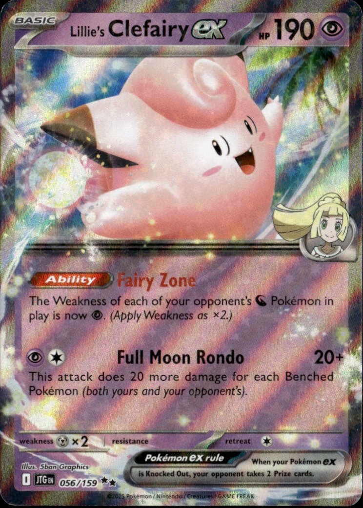 2025 Pokemon Sv Lillie'S Clefairy Ex graded slab