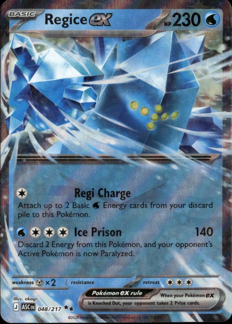 2026 Pokemon Mega Evolution RegiceEX graded slab