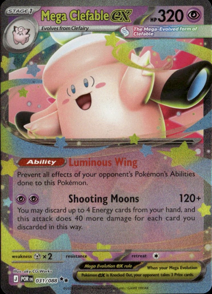 2026 Pokemon Mega Evolution Mega ClefableEX graded slab