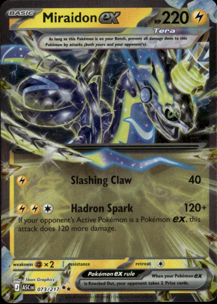 2026 Pokemon Mega Evolution MiraidonEX graded slab