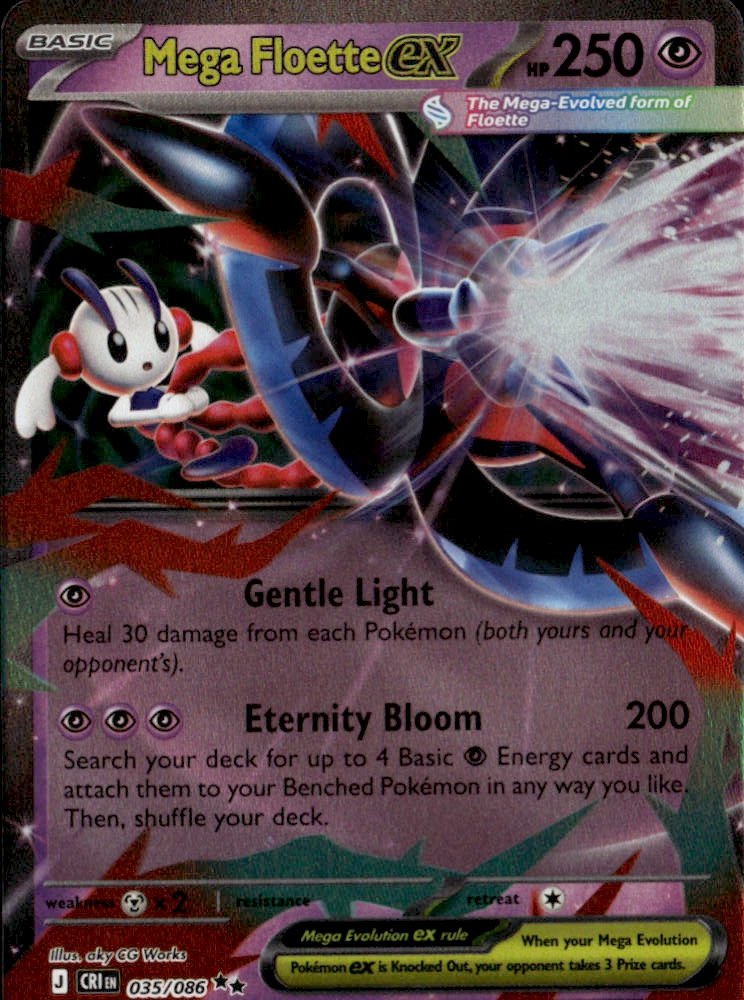 2024 Pokemon Ex Mega Floette Ex graded slab