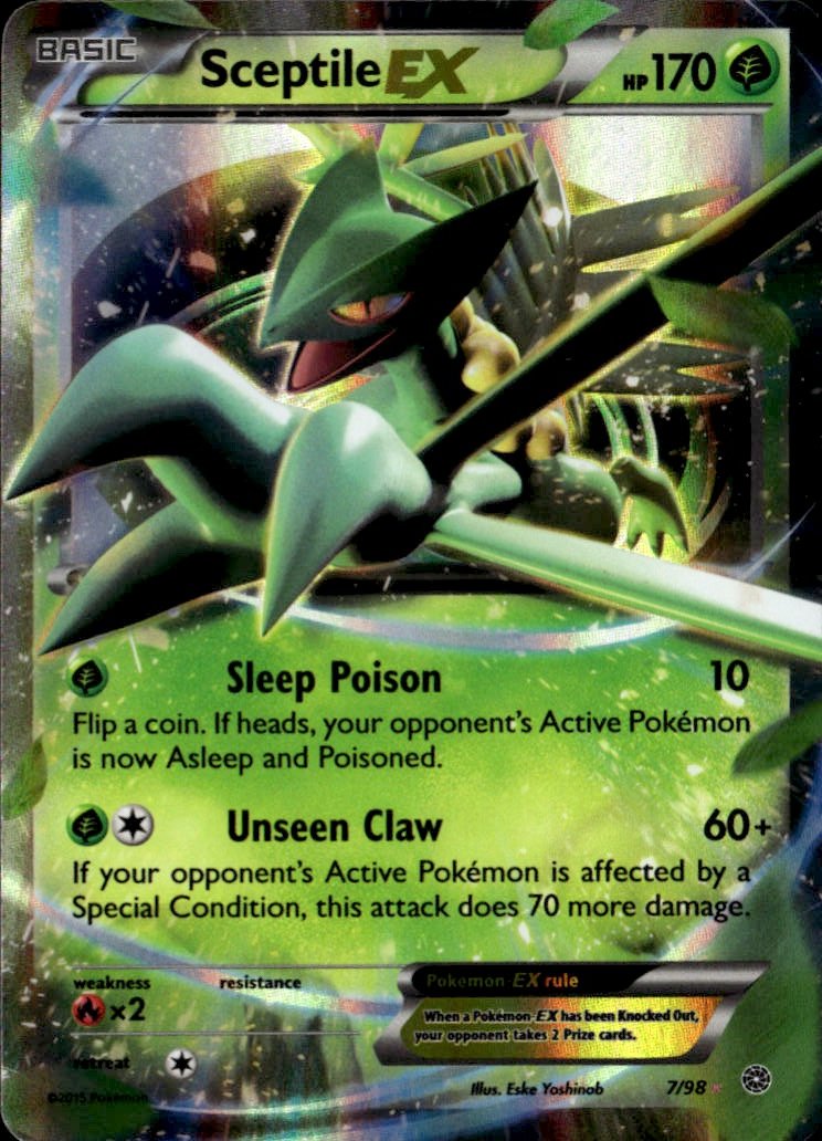 2015 Pokemon Xy Sceptile Ex graded slab