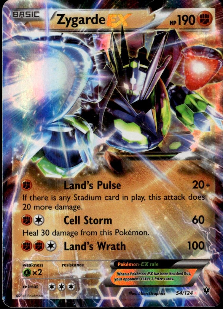 2016 Pokemon Xy Zygarde Ex graded slab