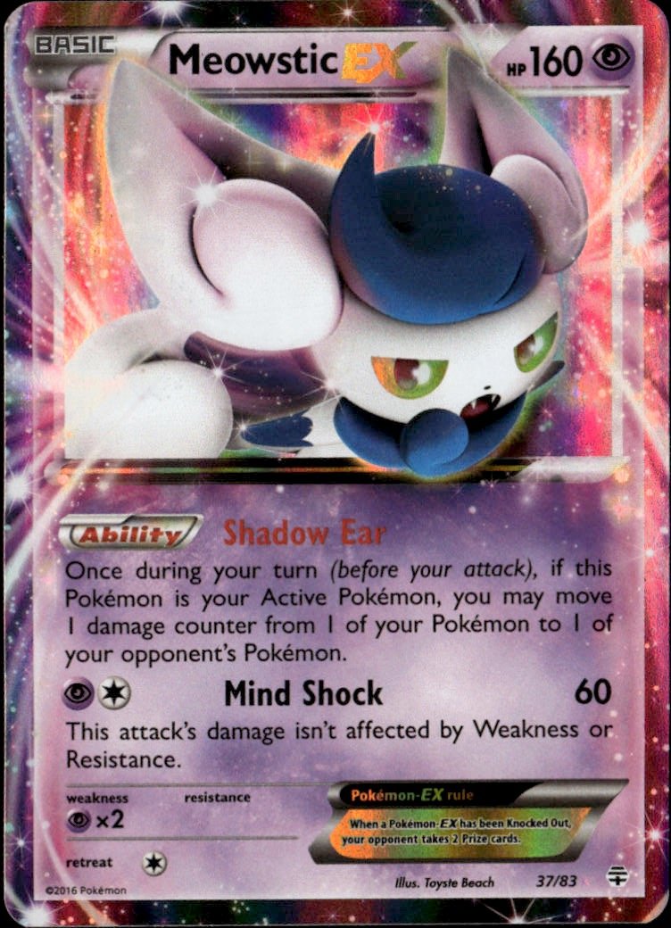 2016 Pokemon Xy Meowstic Ex graded slab