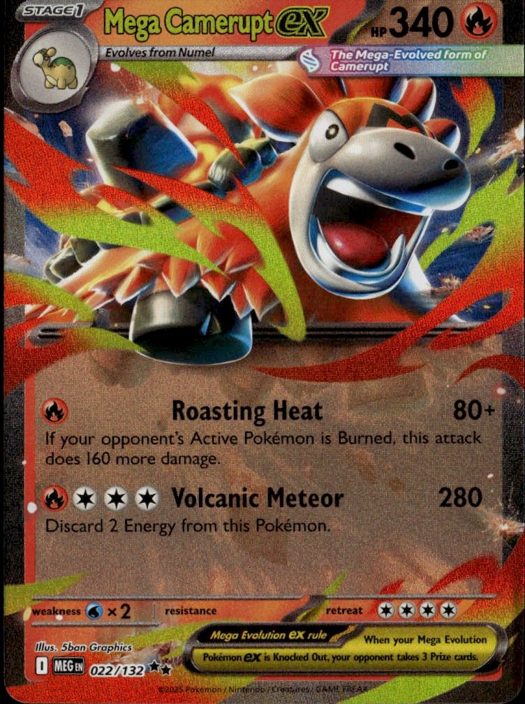 2025 Pokemon Meg En Mega Camerupt Ex graded slab