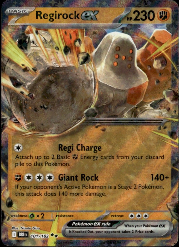 2025 Pokemon Dri Regirock Ex graded slab
