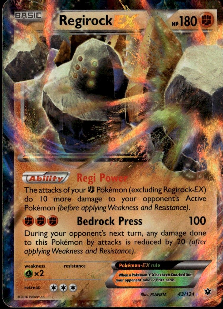 2016 Pokemon Xy Regirock Ex graded slab