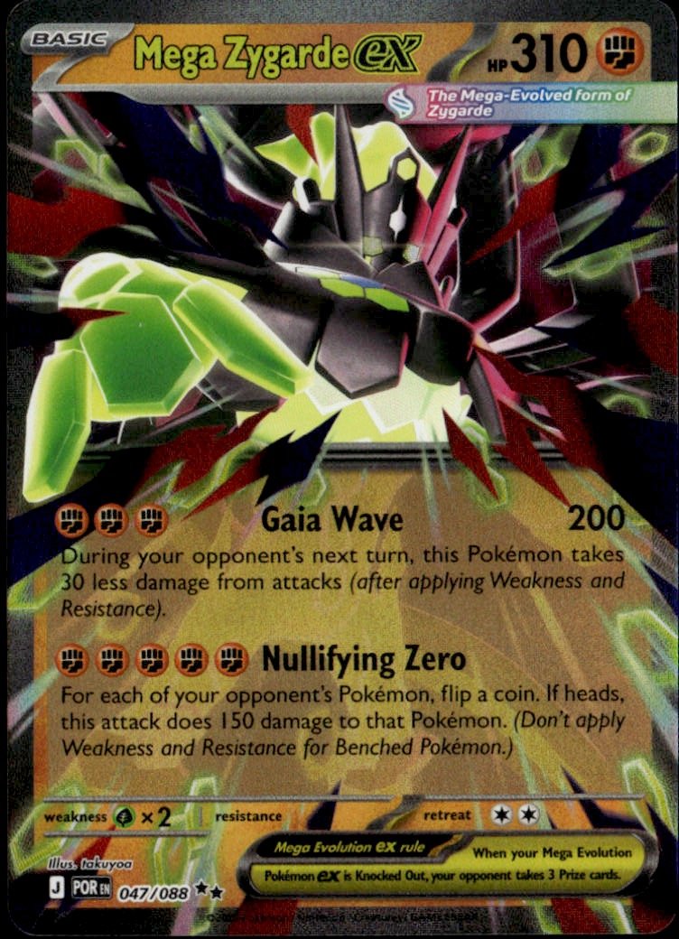 2026 Pokemon Por En Mega Zygarde Ex graded slab