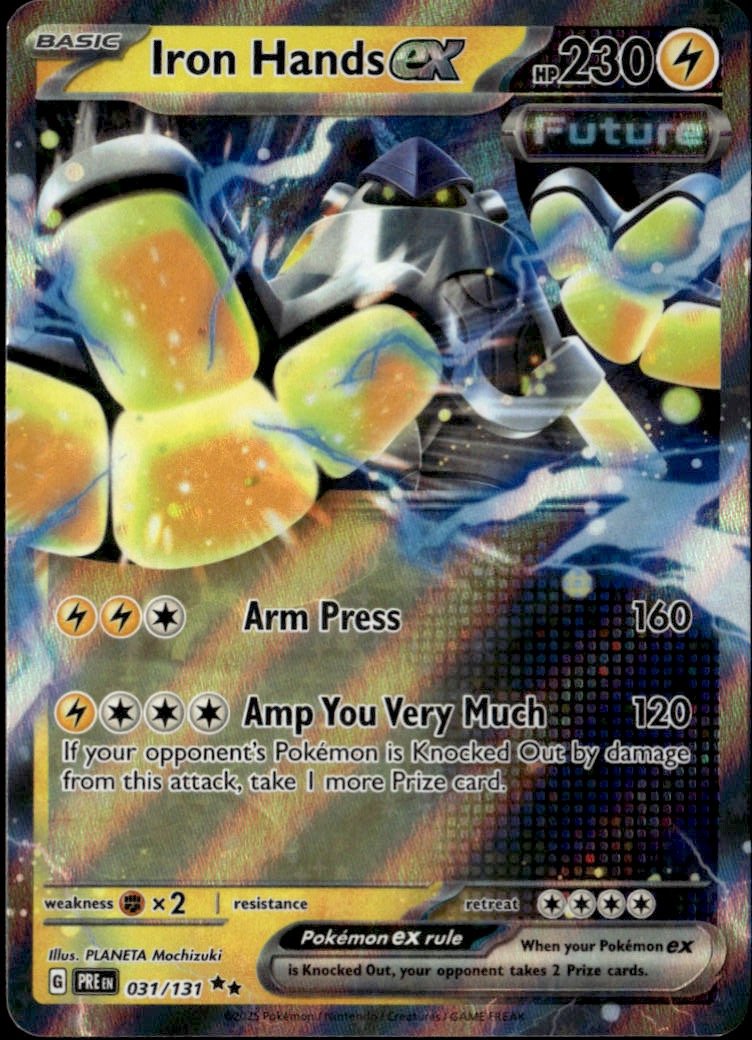 2025 Pokemon Pre En Iron Hands Ex graded slab