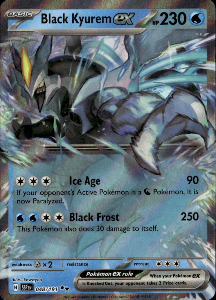 2024 Pokemon Scarlet And Violet Black Kyurem Ex graded slab