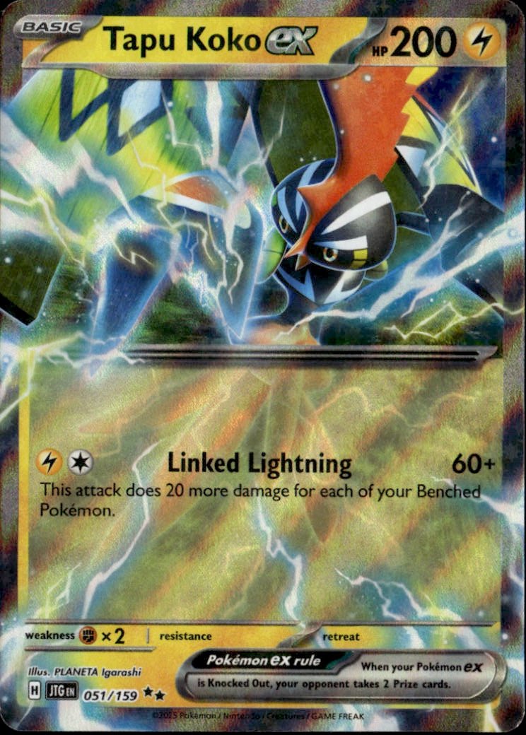 2025 Pokemon Jtg En Tapu Koko Ex graded slab
