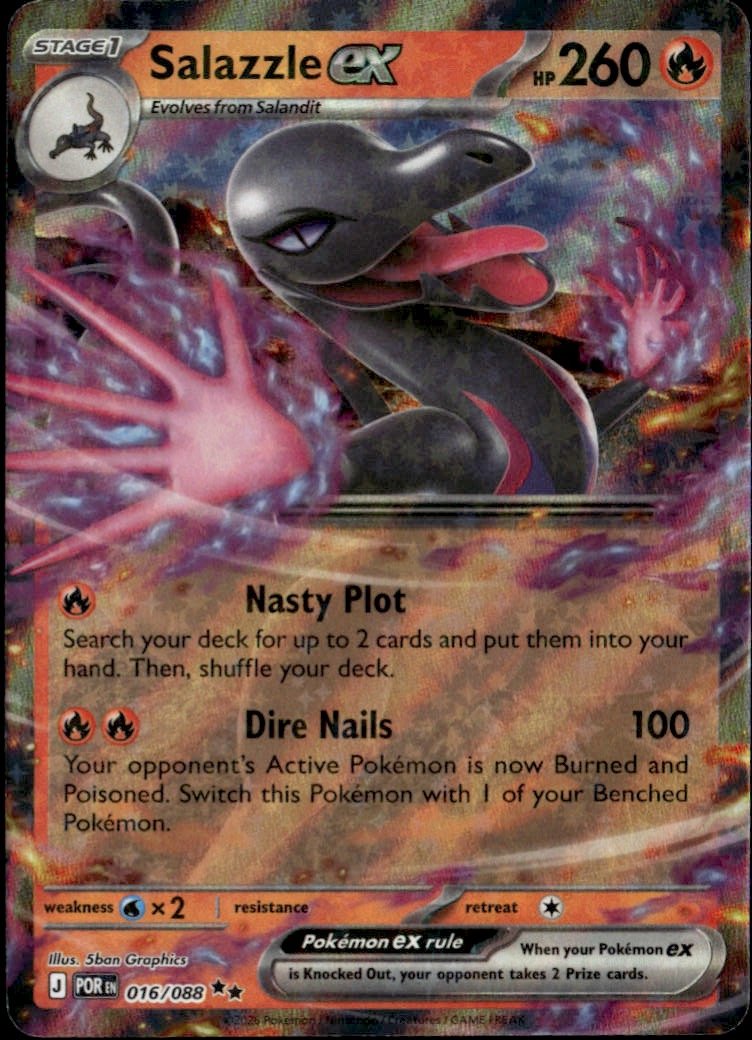 2026 Pokemon Por En Salazzle Ex graded slab
