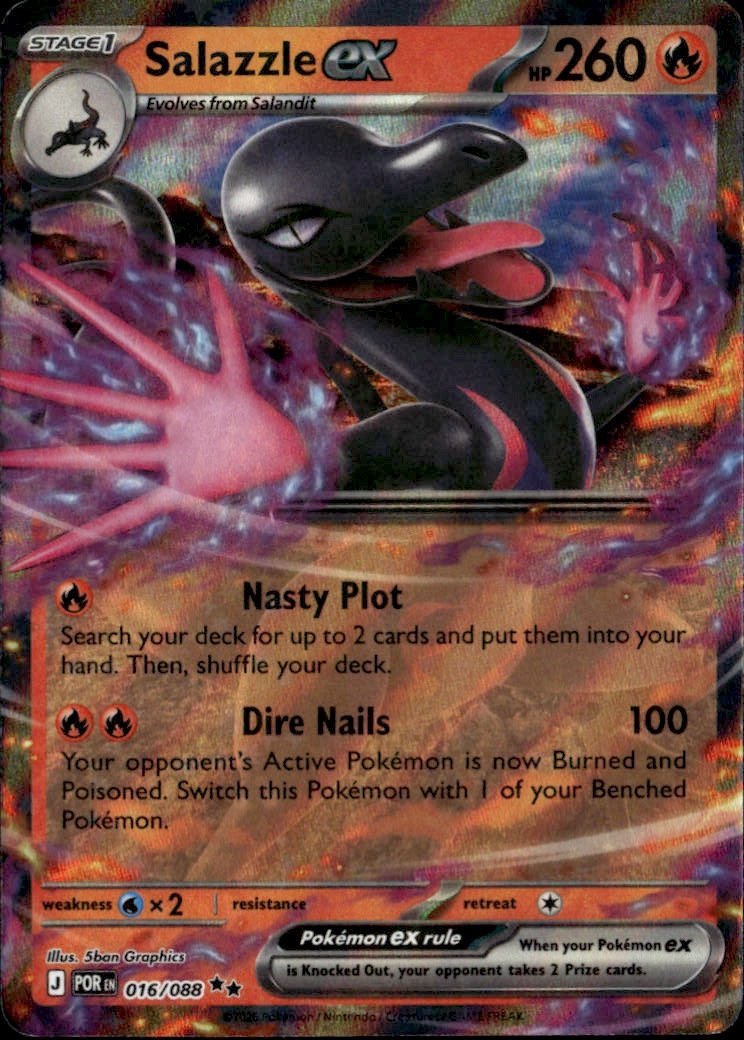 2026 Pokemon Por En Salazzle Ex graded slab